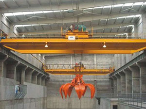 Overhead Lifting Bridge Crane with Grab Bucket